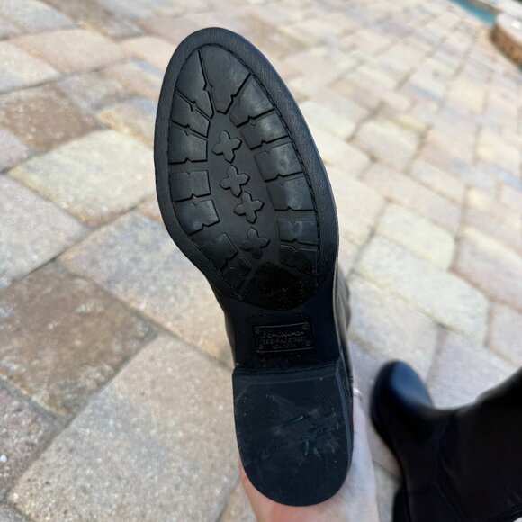 Sam Edelman Like New Penny Black Leather Riding Boot Size 5 / 35 - Picture 12 of 16